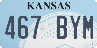 KS license plate 467BYM