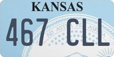 KS license plate 467CLL