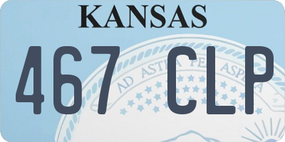 KS license plate 467CLP