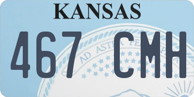 KS license plate 467CMH