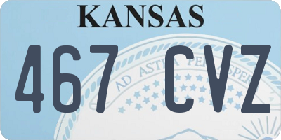 KS license plate 467CVZ