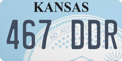 KS license plate 467DDR