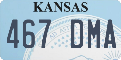 KS license plate 467DMA