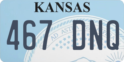 KS license plate 467DNQ