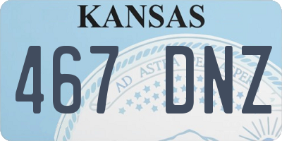 KS license plate 467DNZ