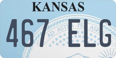 KS license plate 467ELG
