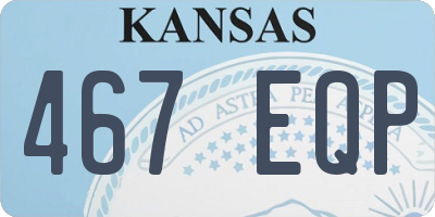 KS license plate 467EQP