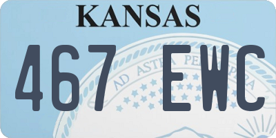 KS license plate 467EWC
