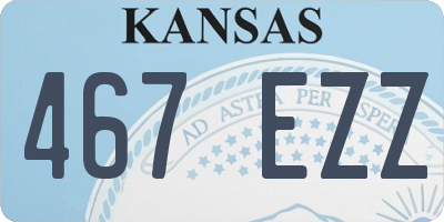 KS license plate 467EZZ