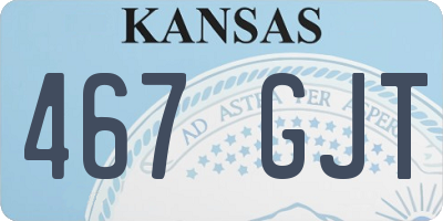 KS license plate 467GJT