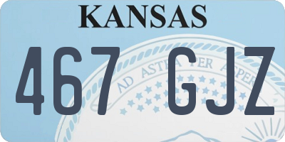 KS license plate 467GJZ