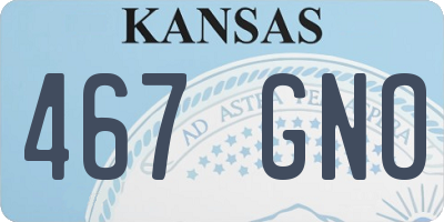 KS license plate 467GNO