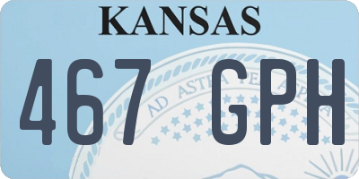 KS license plate 467GPH