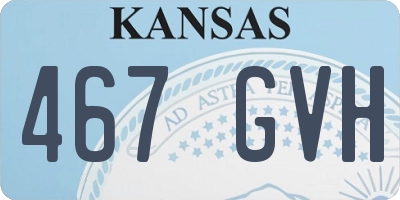 KS license plate 467GVH