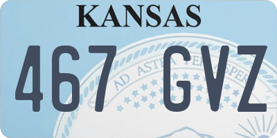 KS license plate 467GVZ