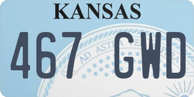 KS license plate 467GWD
