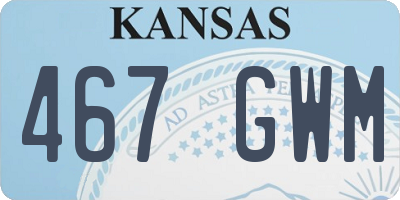 KS license plate 467GWM
