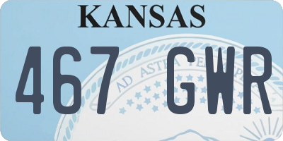KS license plate 467GWR