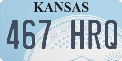 KS license plate 467HRQ