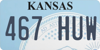 KS license plate 467HUW