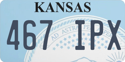 KS license plate 467IPX