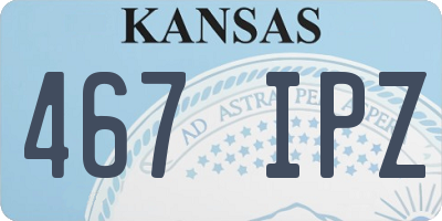 KS license plate 467IPZ