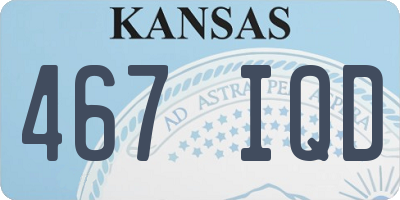 KS license plate 467IQD