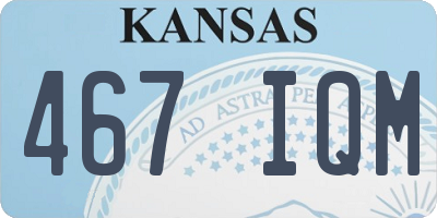 KS license plate 467IQM