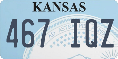 KS license plate 467IQZ