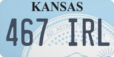 KS license plate 467IRL