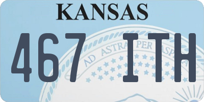 KS license plate 467ITH