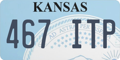 KS license plate 467ITP