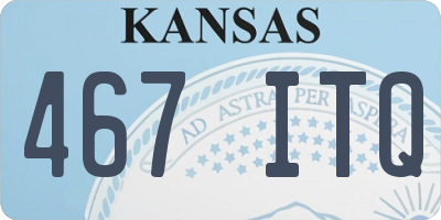 KS license plate 467ITQ