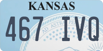 KS license plate 467IVQ