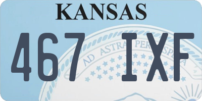 KS license plate 467IXF