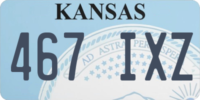 KS license plate 467IXZ