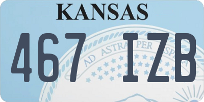 KS license plate 467IZB