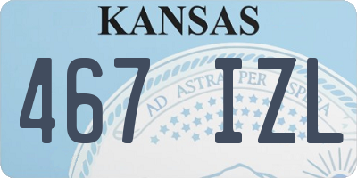 KS license plate 467IZL