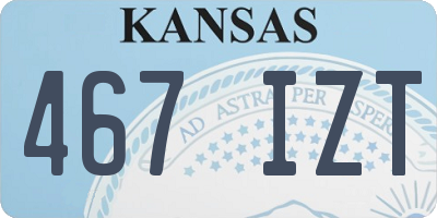 KS license plate 467IZT