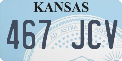 KS license plate 467JCV