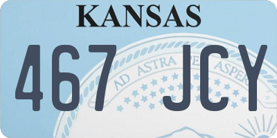 KS license plate 467JCY
