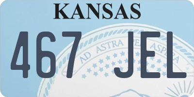 KS license plate 467JEL