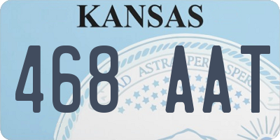 KS license plate 468AAT
