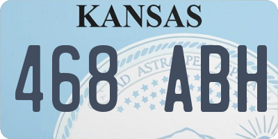 KS license plate 468ABH