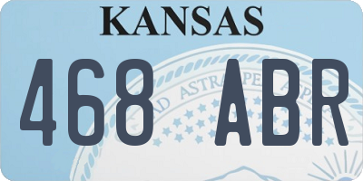 KS license plate 468ABR