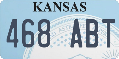 KS license plate 468ABT