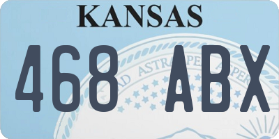 KS license plate 468ABX
