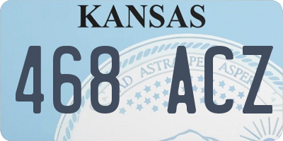 KS license plate 468ACZ
