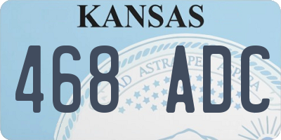 KS license plate 468ADC