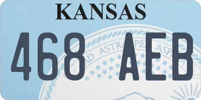 KS license plate 468AEB